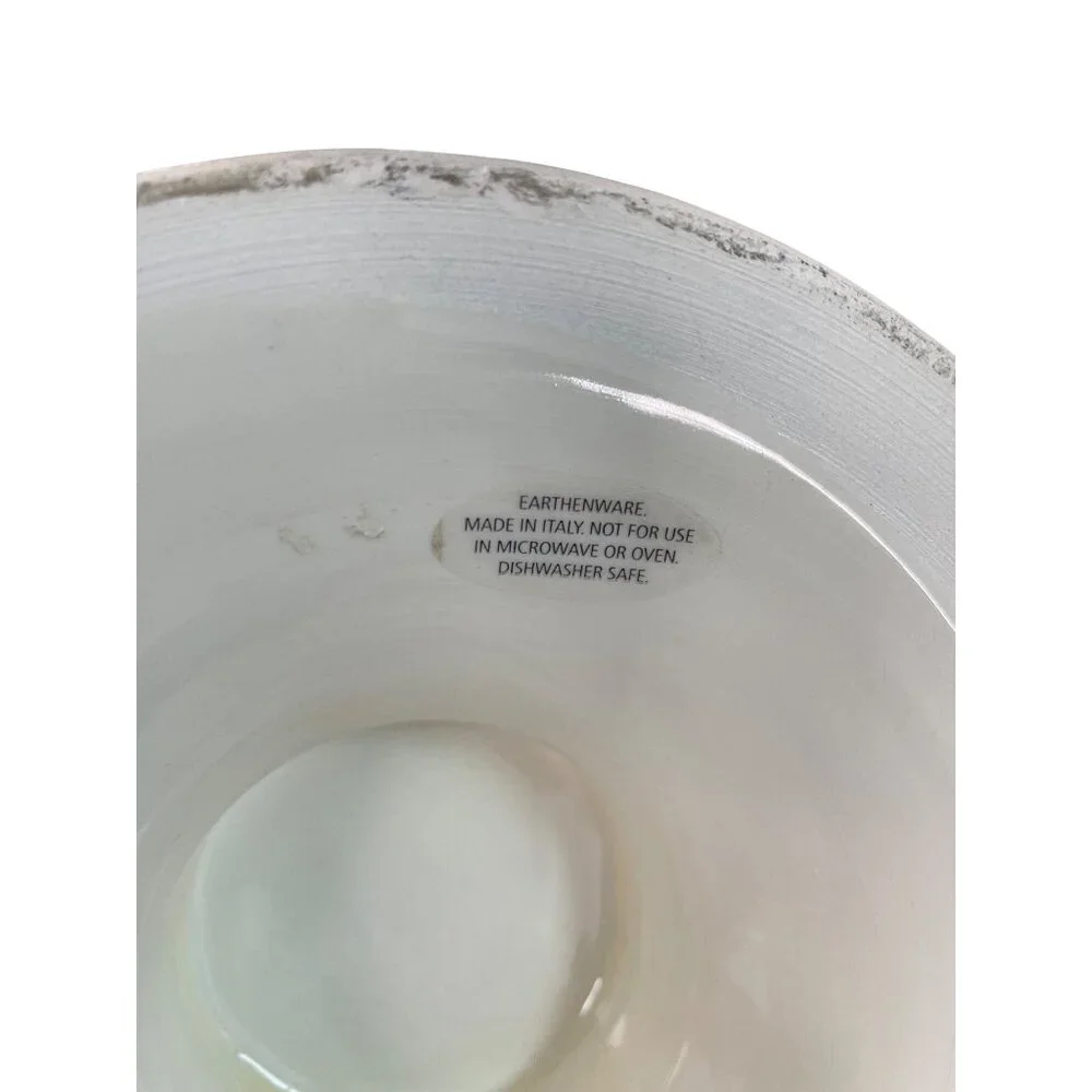 Sur La Table VTG multicolor handcrafted In Italy ceramic pedestal bowl SKU 9739